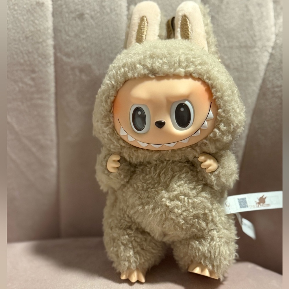 Authenticated POP MART Exciting Macaron Vinyl Labubu- Toffee